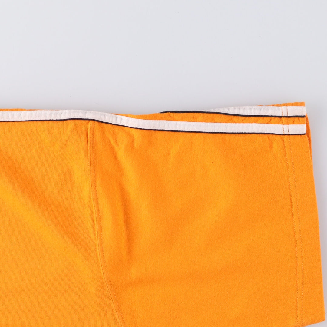 00'S adidas One Point Logo T-shirt Men's L size unknown orange type Vintage Second Hand