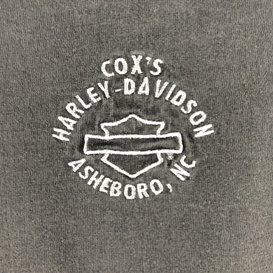 00'S Harley-Davidson Long Sleeve T-Shirt, Men's XL Size cotton black type Vintage Second Hand