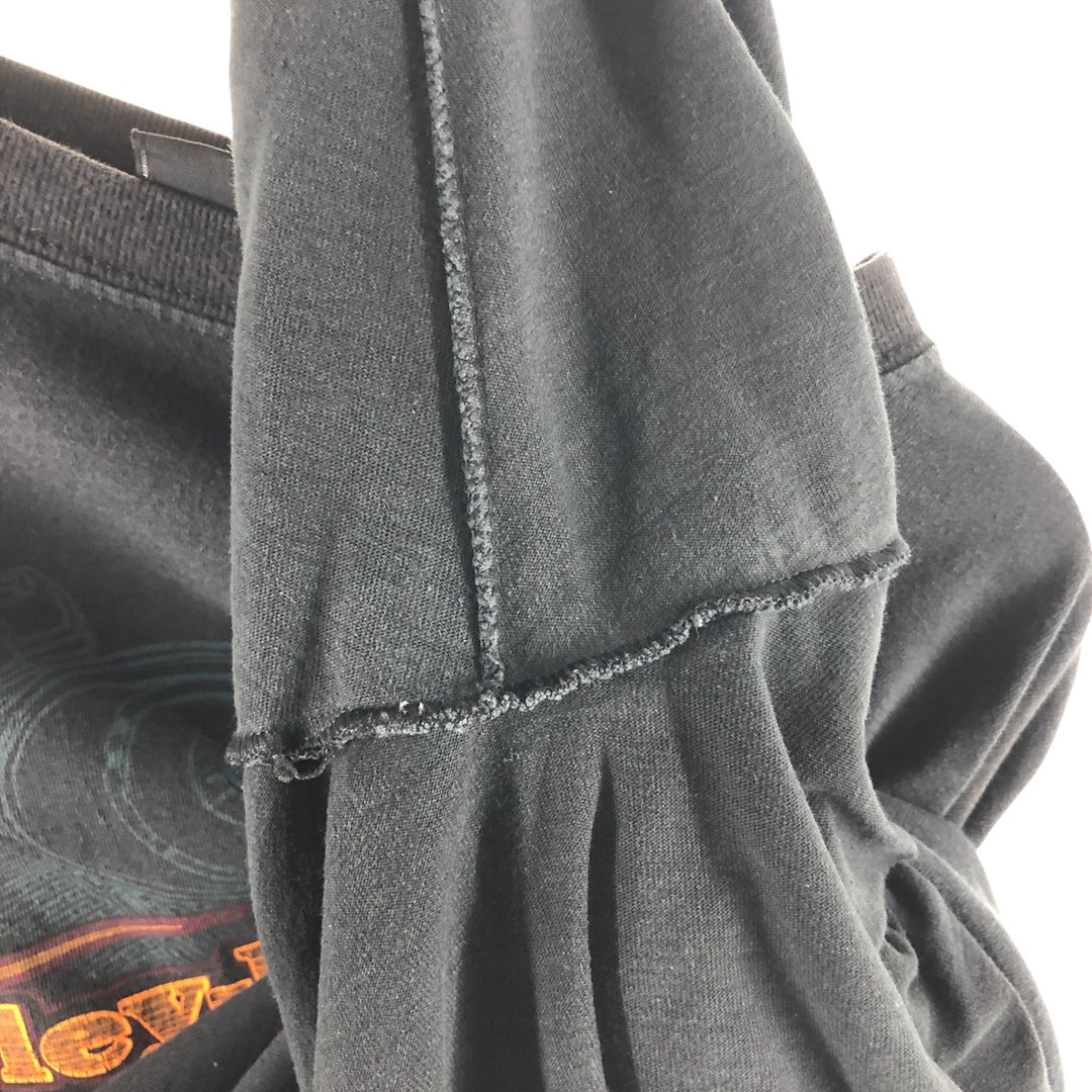 00'S Harley-Davidson Long Sleeve T-Shirt, Men's XL Size cotton black type Vintage Second Hand