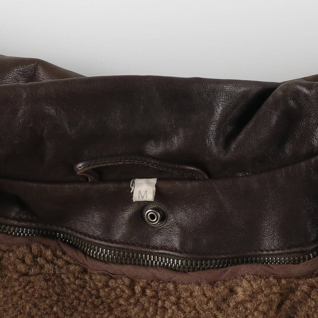 SCKOTT A-2 Leather Flight Jacket, Men's Size M unclear brown type Vintage Second Hand