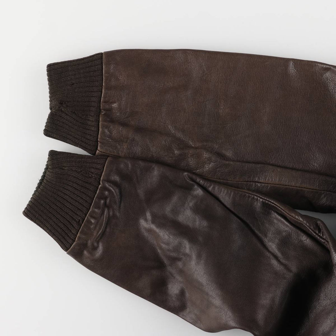 SCKOTT A-2 Leather Flight Jacket, Men's Size M unclear brown type Vintage Second Hand