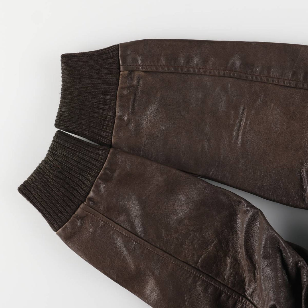 SCKOTT A-2 Leather Flight Jacket, Men's Size M unclear brown type Vintage Second Hand