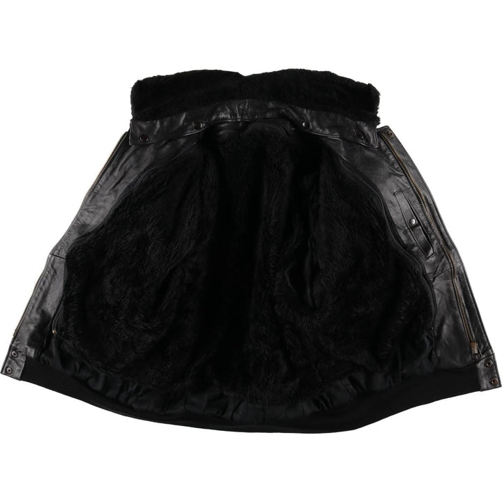 G-1 Type Leather Flight Jacket, Men's XL genuine leather black type Vintage Second Hand