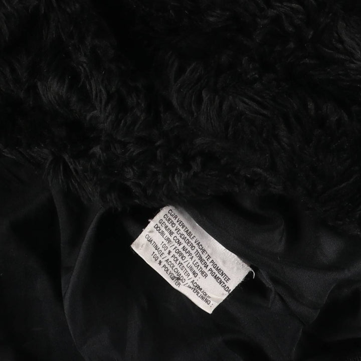 G-1 Type Leather Flight Jacket, Men's XL genuine leather black type Vintage Second Hand