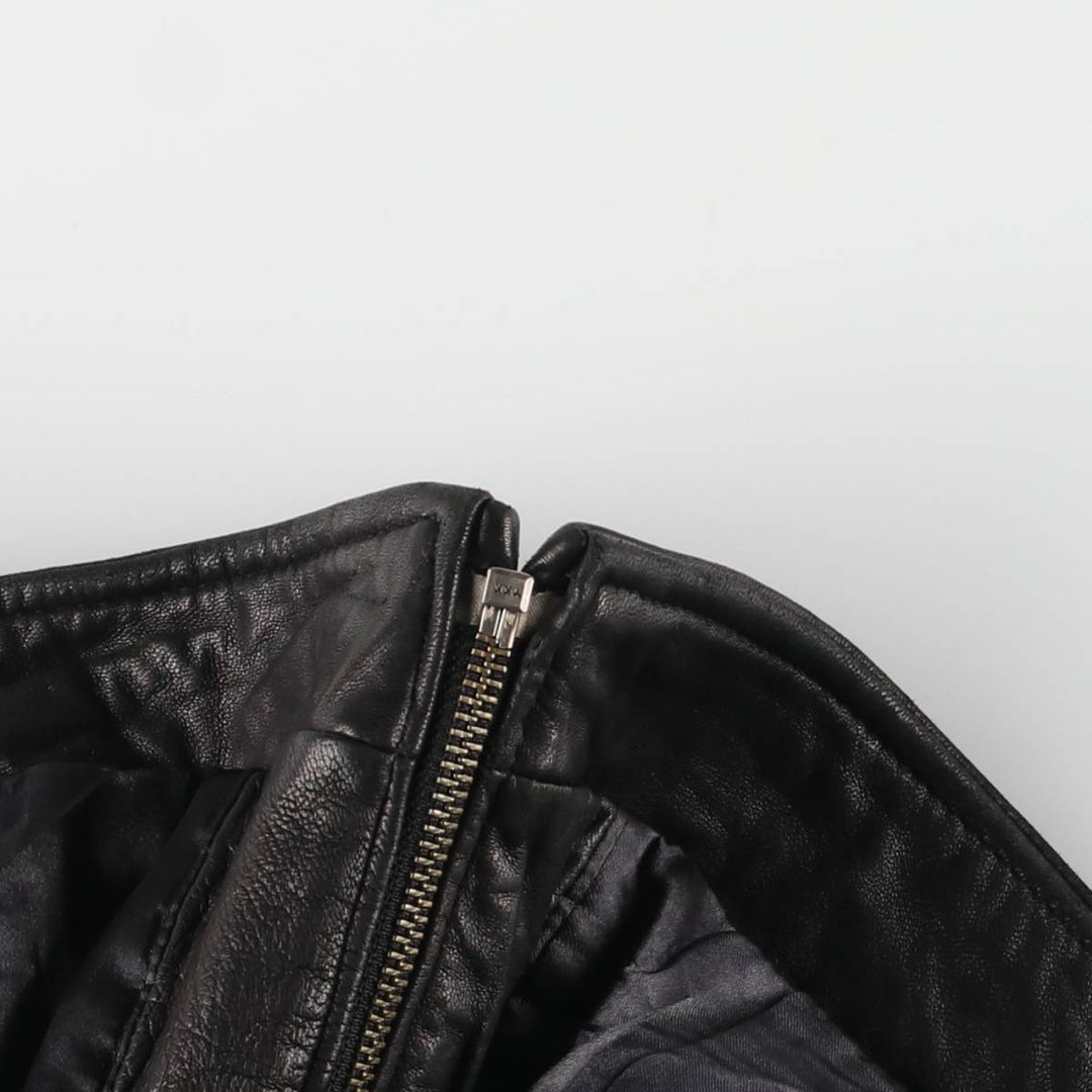 HATHAWAY Padded Swing Top Leather Blouson, Men's Size XL genuine leather brown type Vintage Second Hand