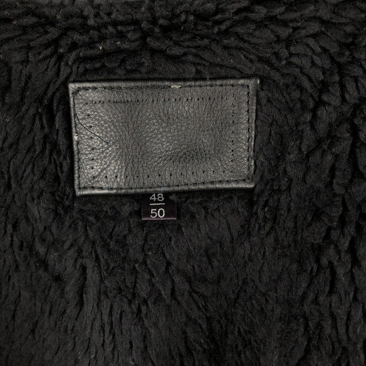 G-1 Type Leather Flight Jacket, Men's Size L genuine leather black type Vintage Second Hand