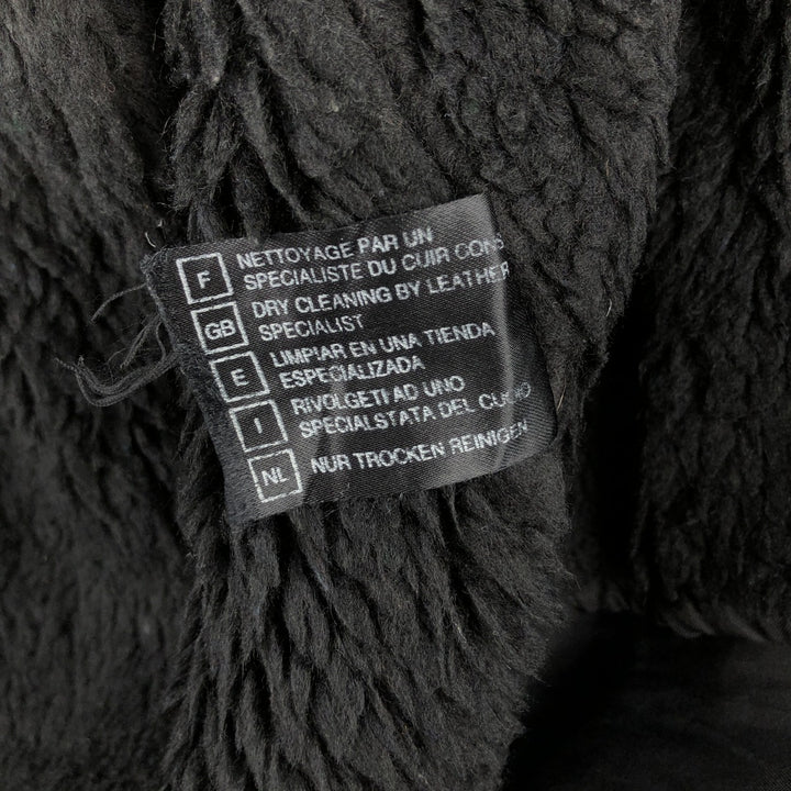 G-1 Type Leather Flight Jacket, Men's Size L genuine leather black type Vintage Second Hand