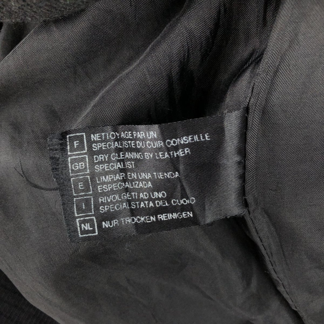 G-1 Type Leather Flight Jacket, Men's Size L genuine leather black type Vintage Second Hand