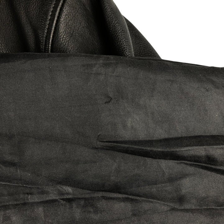 G-1 Type Leather Flight Jacket, Men's Size L genuine leather black type Vintage Second Hand