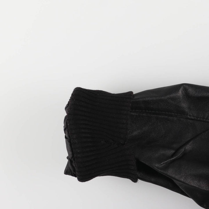 MADNESS CUIR PARIS vintage leather jacket, made in France, size L, men's genuine leather black type Vintage Second Hand