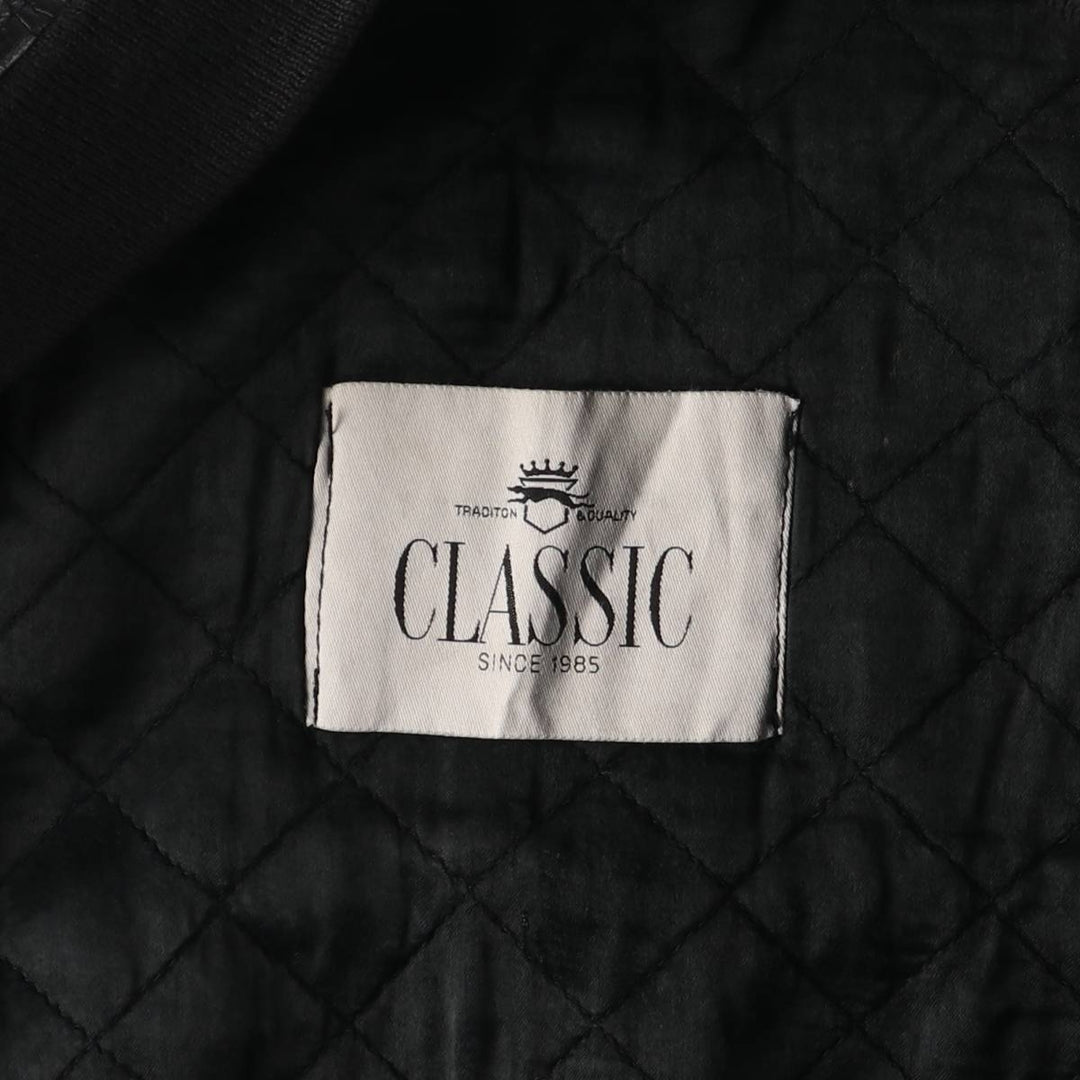 CLASSIC Leather Blouson Men's XL unclear black type Vintage Second Hand