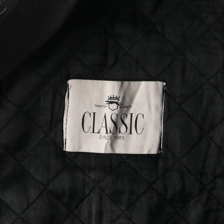 CLASSIC Leather Blouson Men's XL unclear black type Vintage Second Hand