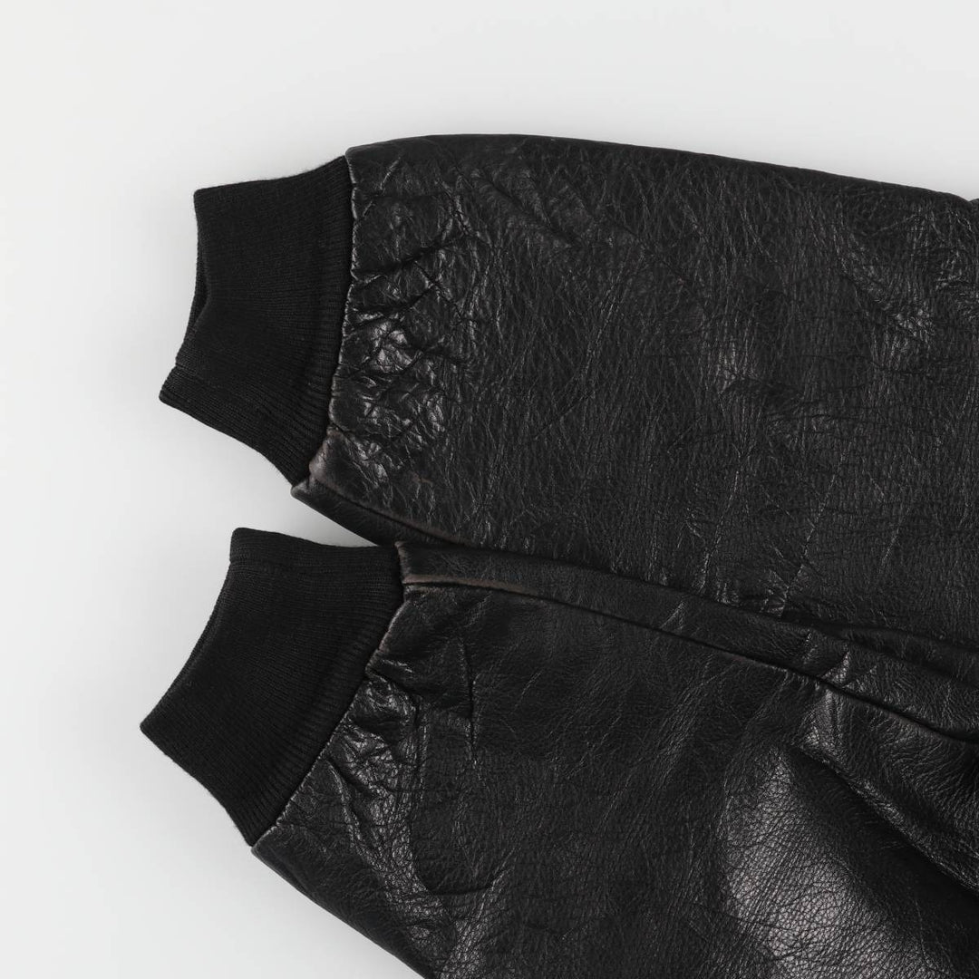 CLASSIC Leather Blouson Men's XL unclear black type Vintage Second Hand