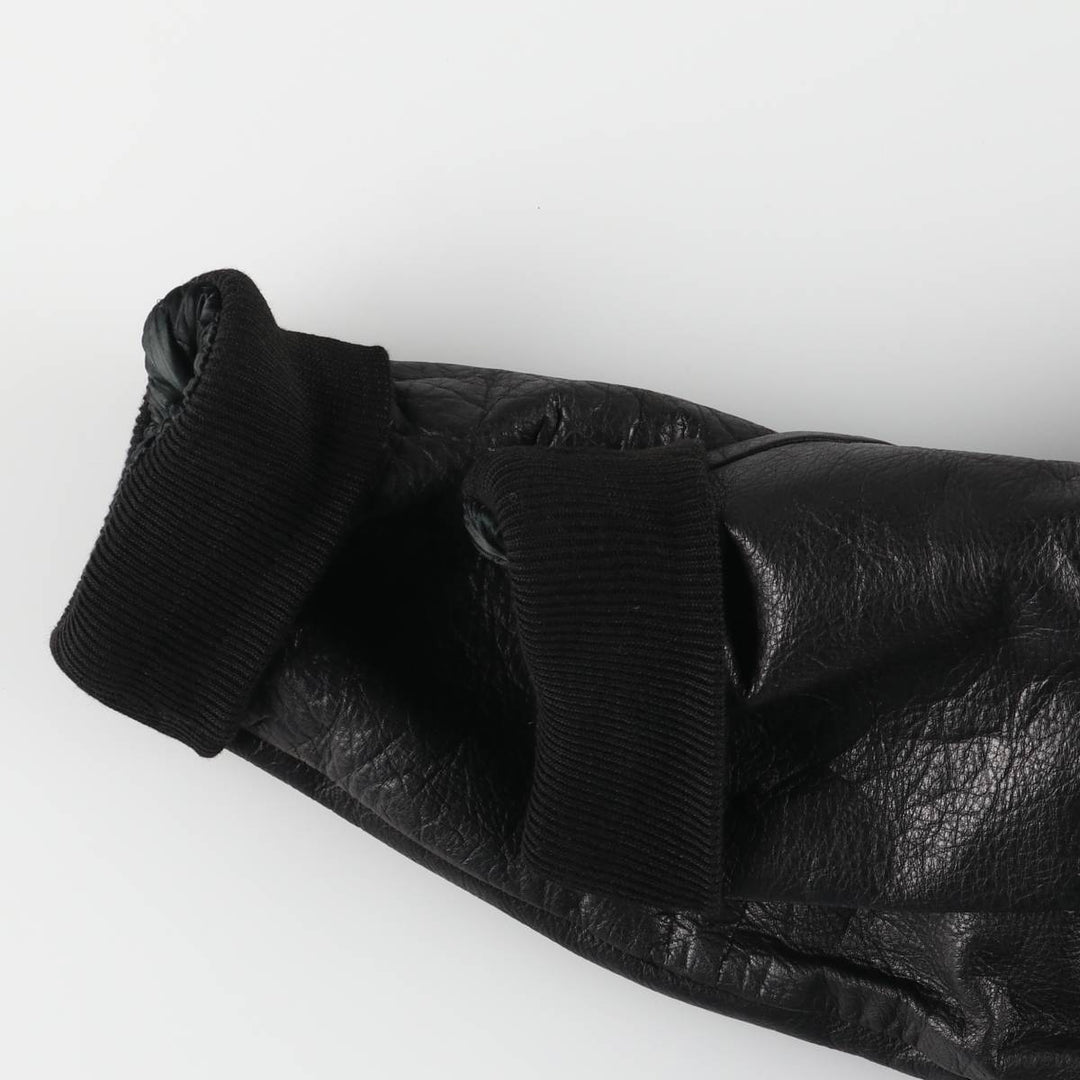 CLASSIC Leather Blouson Men's XL unclear black type Vintage Second Hand