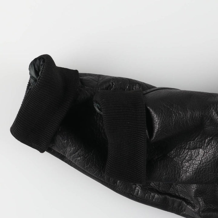 CLASSIC Leather Blouson Men's XL unclear black type Vintage Second Hand