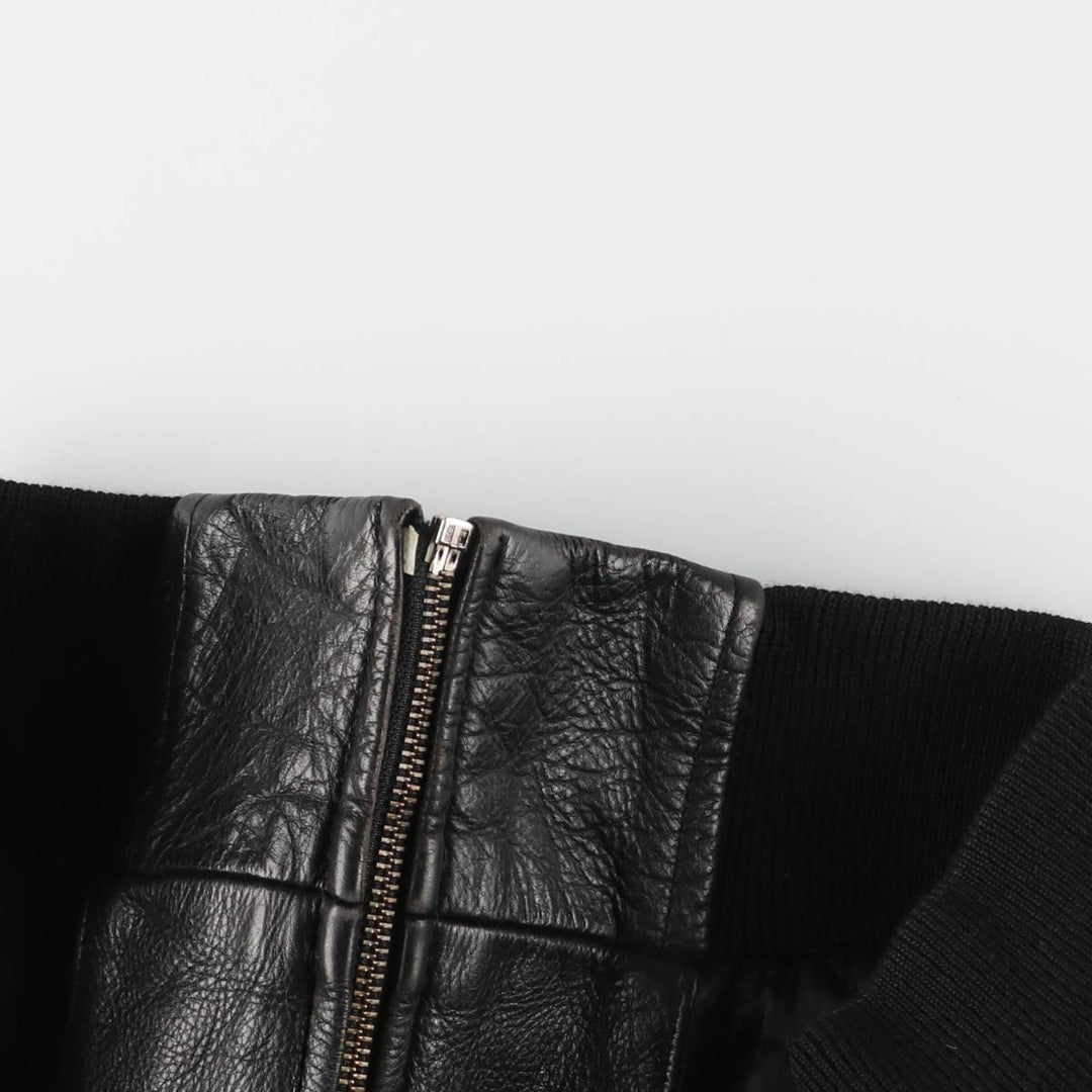 CLASSIC Leather Blouson Men's XL unclear black type Vintage Second Hand