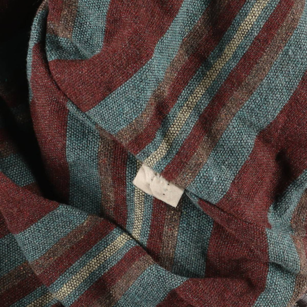 TAI-GUN Padded Trucker Jacket, Leather Blouson Style, Made in France, Men's Size Small unclear brown type Vintage Second Hand