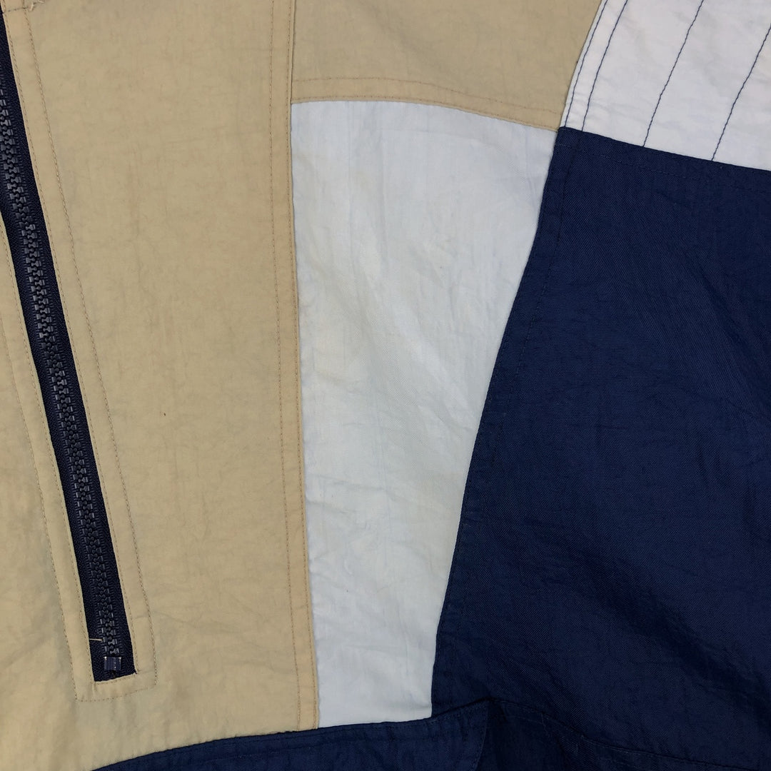 90'S Starter Notre Dame Fighting Irish College Padded Anorak Parka, Men's Size XL Polyurethane Coated Nylon navy blue type Vintage Second Hand