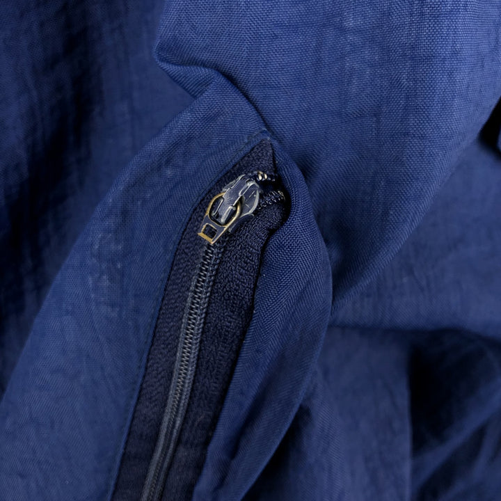 90'S Starter Notre Dame Fighting Irish College Padded Anorak Parka, Men's Size XL Polyurethane Coated Nylon navy blue type Vintage Second Hand