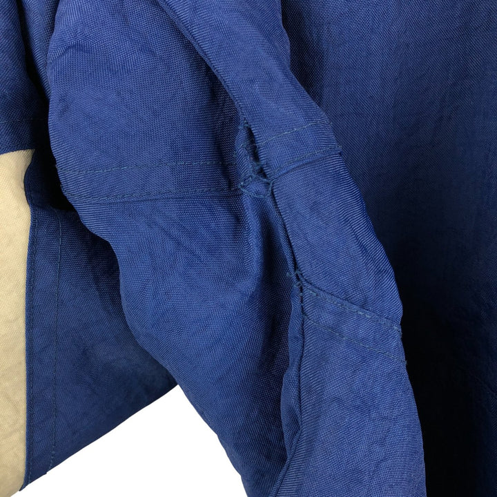 90'S Starter Notre Dame Fighting Irish College Padded Anorak Parka, Men's Size XL Polyurethane Coated Nylon navy blue type Vintage Second Hand