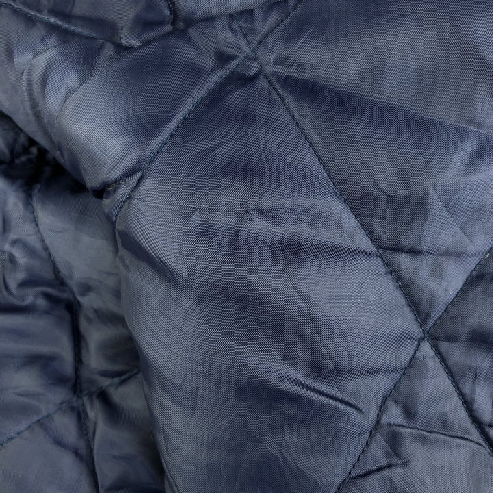 90'S Starter Notre Dame Fighting Irish College Padded Anorak Parka, Men's Size XL Polyurethane Coated Nylon navy blue type Vintage Second Hand