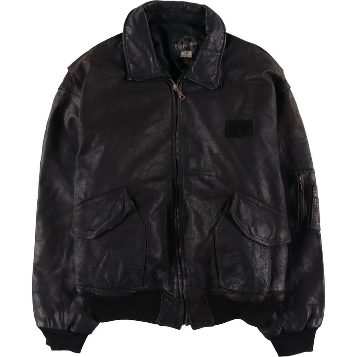 CWU-45 genuine leather black type Vintage Second Hand