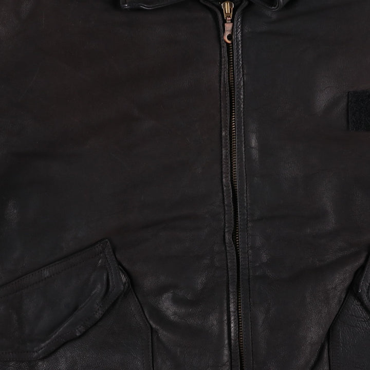 CWU-45 genuine leather black type Vintage Second Hand