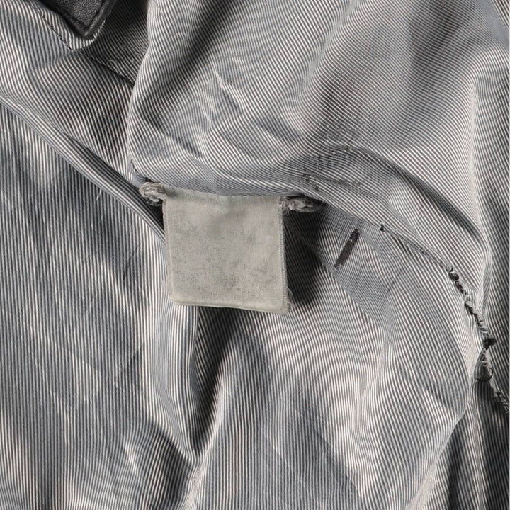 Redskins Padded Leather Car Coat, Men's Size Medium genuine leather black type Vintage Second Hand