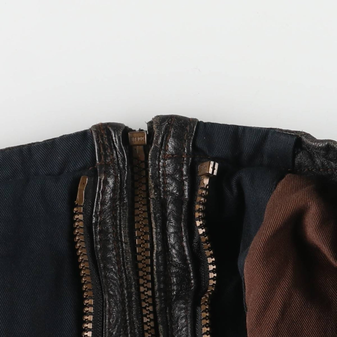 Columbia Swing Top Leather Blouson, Men's Size M genuine leather black type Vintage Second Hand