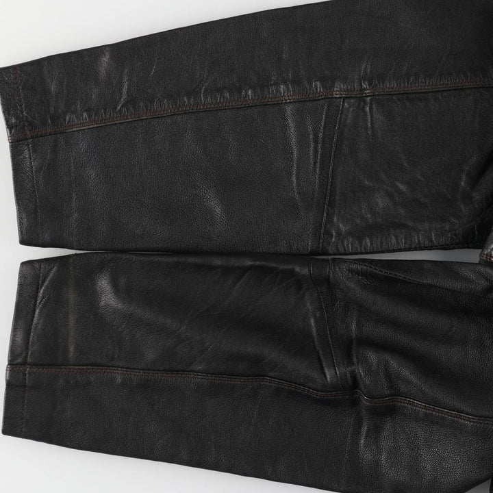 Columbia Swing Top Leather Blouson, Men's Size M genuine leather black type Vintage Second Hand