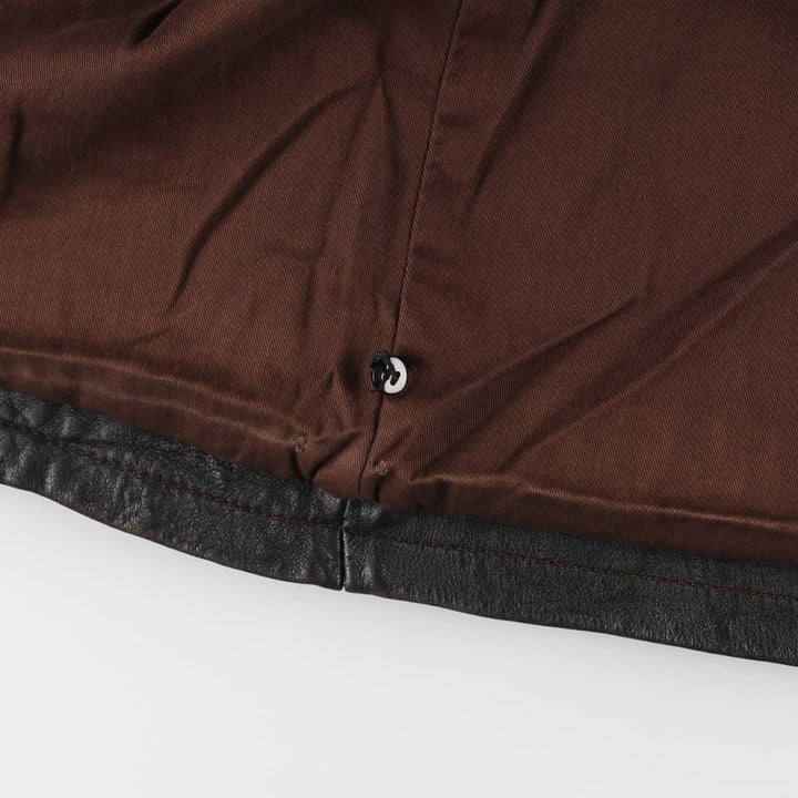 Columbia Swing Top Leather Blouson, Men's Size M genuine leather black type Vintage Second Hand