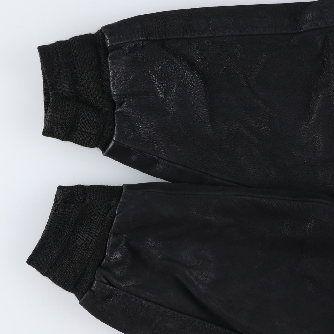 Special Price: Vintage DAKOTA Leather Blouson, Men's Size L unclear black type Vintage Second Hand