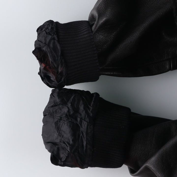 G-1 Type Leather Flight Jacket, Men's XL unclear black type Vintage Second Hand