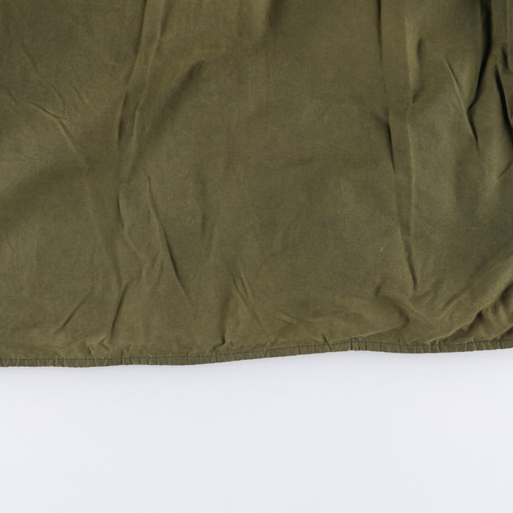 80s-90'S Barbour Beaufort 3 Warrant Oiled Hunting Jacket, Made in England, Men's Size XL unclear Khaki type Vintage Second Hand