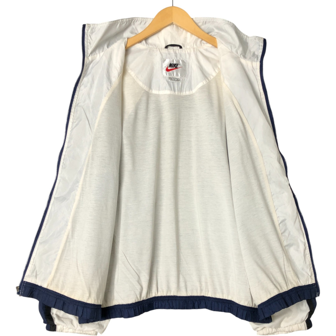 90'S Nike NIKE Nylon Jacket Men's XL Size Vintage Nylon navy blue type Vintage Second Hand