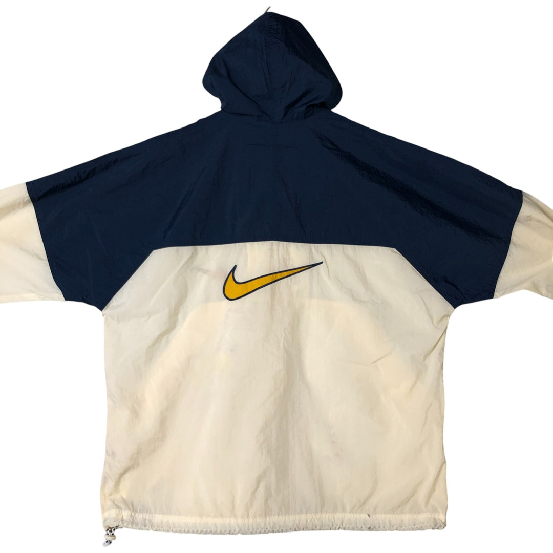 90'S Nike Back Logo Anorak Parka Men's XL Size Vintage Nylon navy blue type Vintage Second Hand