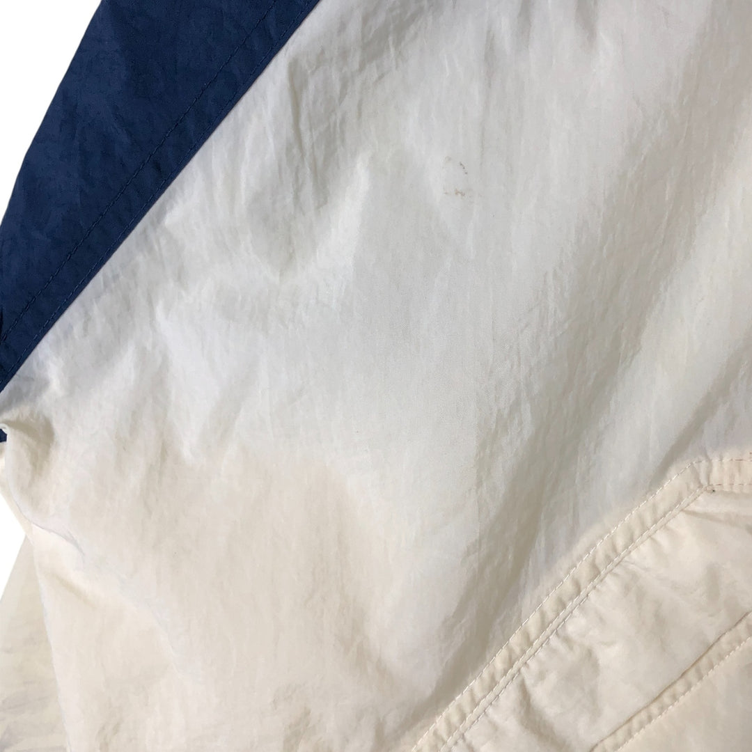 90'S Nike Back Logo Anorak Parka Men's XL Size Vintage Nylon navy blue type Vintage Second Hand