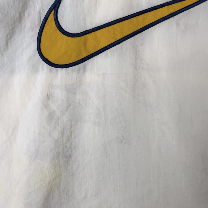 90'S Nike Back Logo Anorak Parka Men's XL Size Vintage Nylon navy blue type Vintage Second Hand