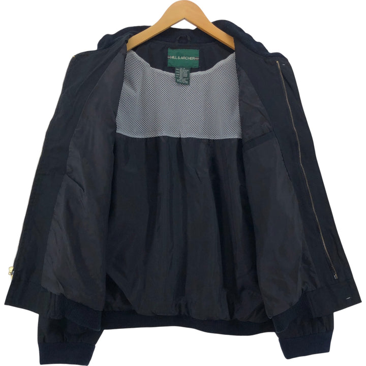 HILL and ARCHER Derby Jacket, Cup Shoulder Jacket, Men's M size polyester black type Vintage Second Hand