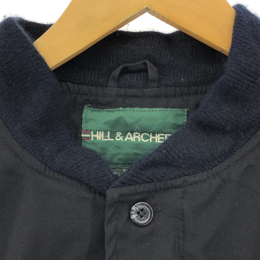 HILL and ARCHER Derby Jacket, Cup Shoulder Jacket, Men's M size polyester black type Vintage Second Hand