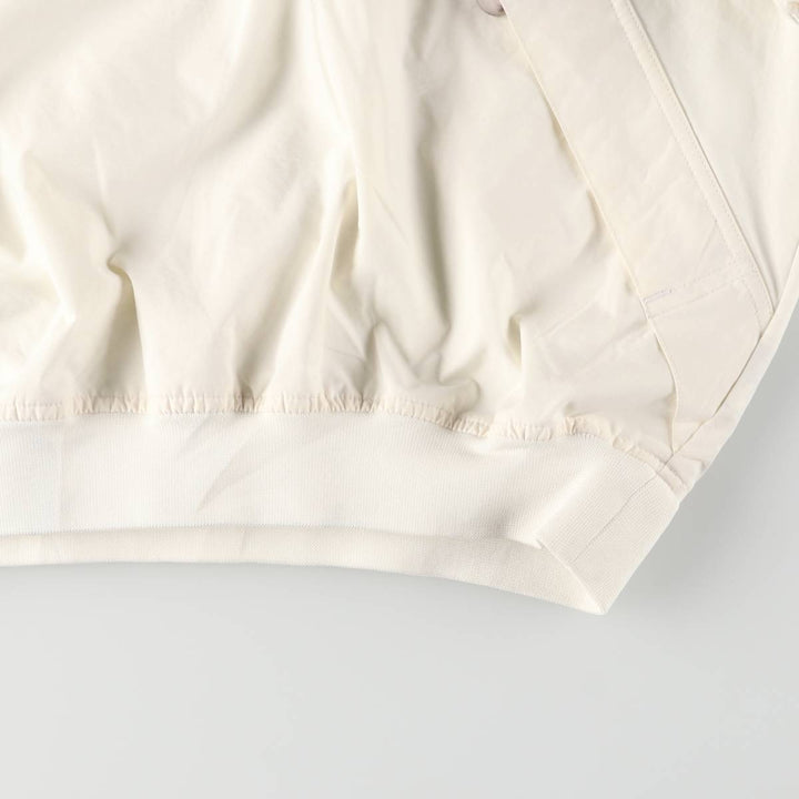 90'S Nike V-neck warm-up pullover, men's size L Nylon Beige type Vintage Second Hand