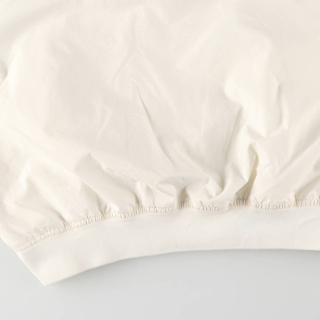 90'S Nike V-neck warm-up pullover, men's size L Nylon Beige type Vintage Second Hand