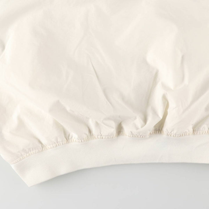 90'S Nike V-neck warm-up pullover, men's size L Nylon Beige type Vintage Second Hand