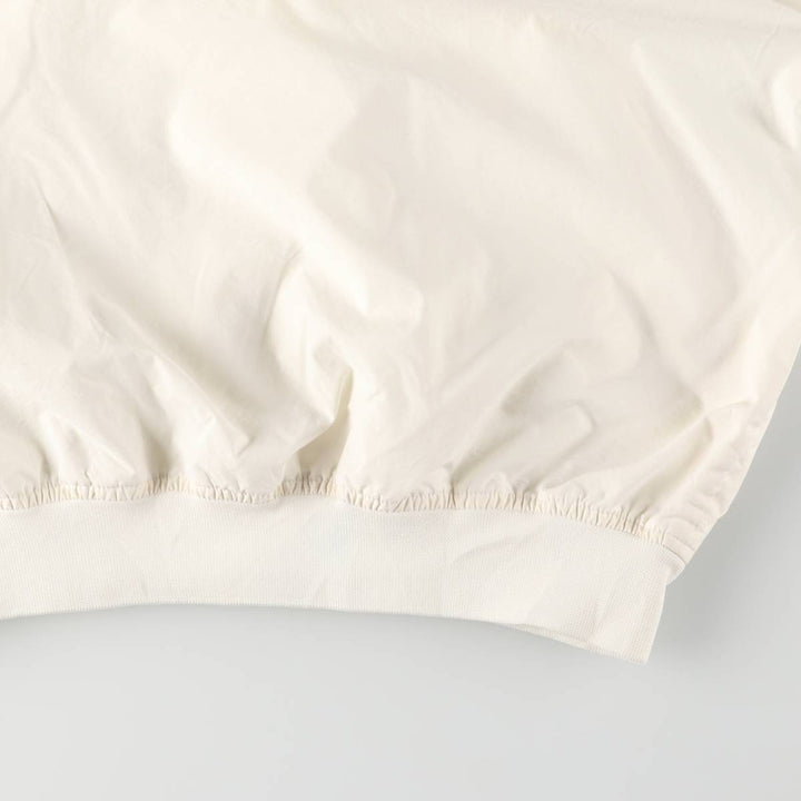 90'S Nike V-neck warm-up pullover, men's size L Nylon Beige type Vintage Second Hand