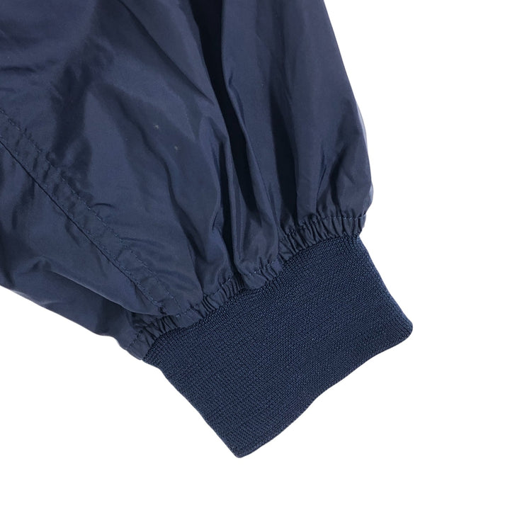 90'S Nike V-neck nylon pullover, men's XL size, vintage Nylon navy blue type Vintage Second Hand