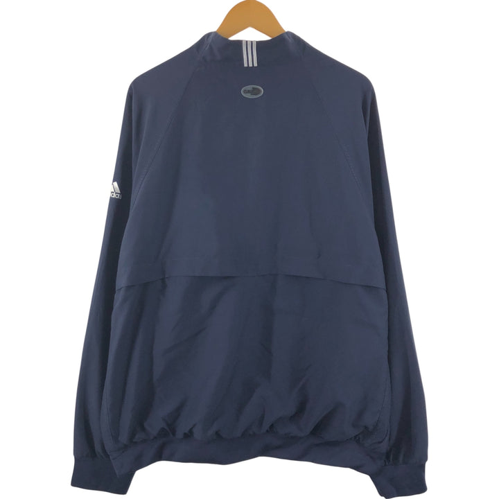 00'S adidas CLIMASHELL WIND half-zip warm-up pullover, men's XL size polyester navy blue type Vintage Second Hand