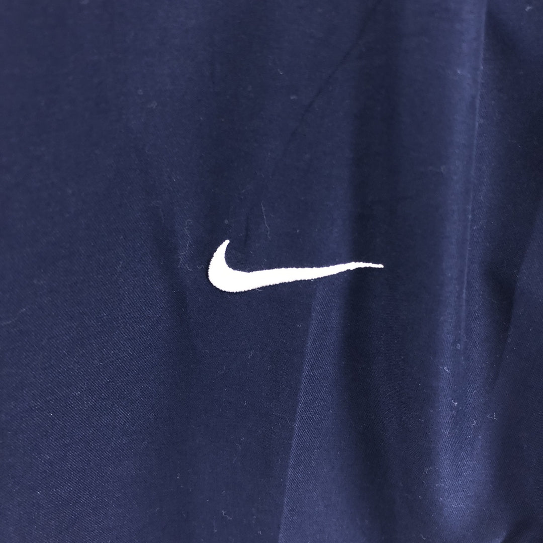 00'S Nike Golf V-neck warm-up pullover, men's size L polyester navy blue type Vintage Second Hand