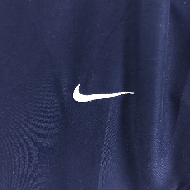 00'S Nike Golf V-neck warm-up pullover, men's size L polyester navy blue type Vintage Second Hand