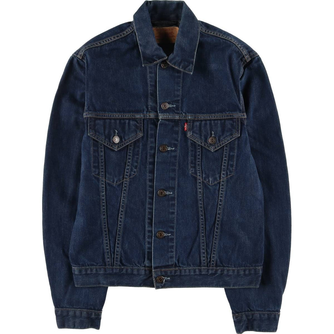 Dark blue 00'S Levi's 70500-0401 Euro model denim jacket, denim jacket, men's size L cotton blue type Vintage Second Hand