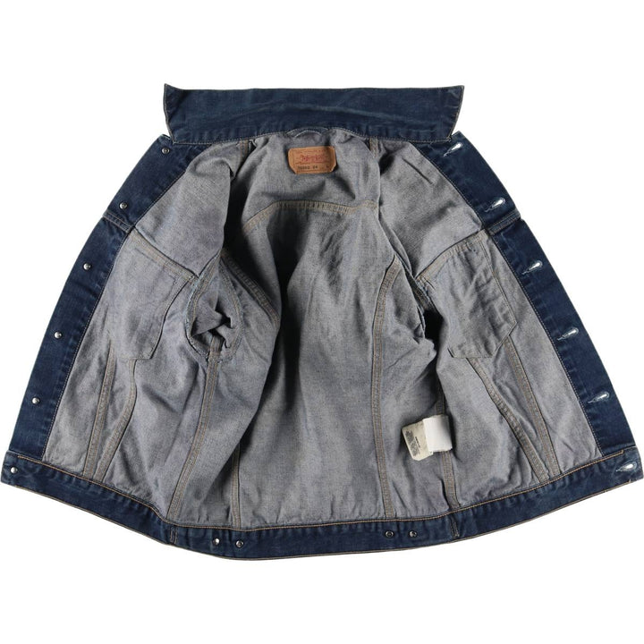 Dark blue 00'S Levi's 70500-0401 Euro model denim jacket, denim jacket, men's size L cotton blue type Vintage Second Hand